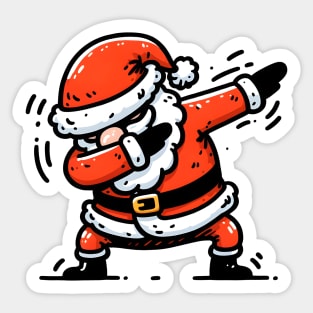 Christmas Dabbing Santa Claus Sticker